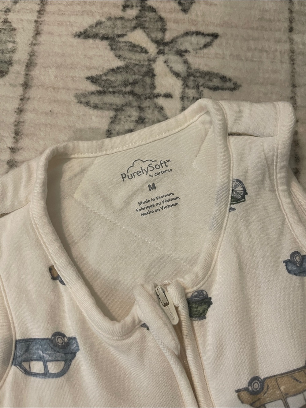 Carters M purelysoft vintage cars sleep sack 2 - Picture 3 of 4